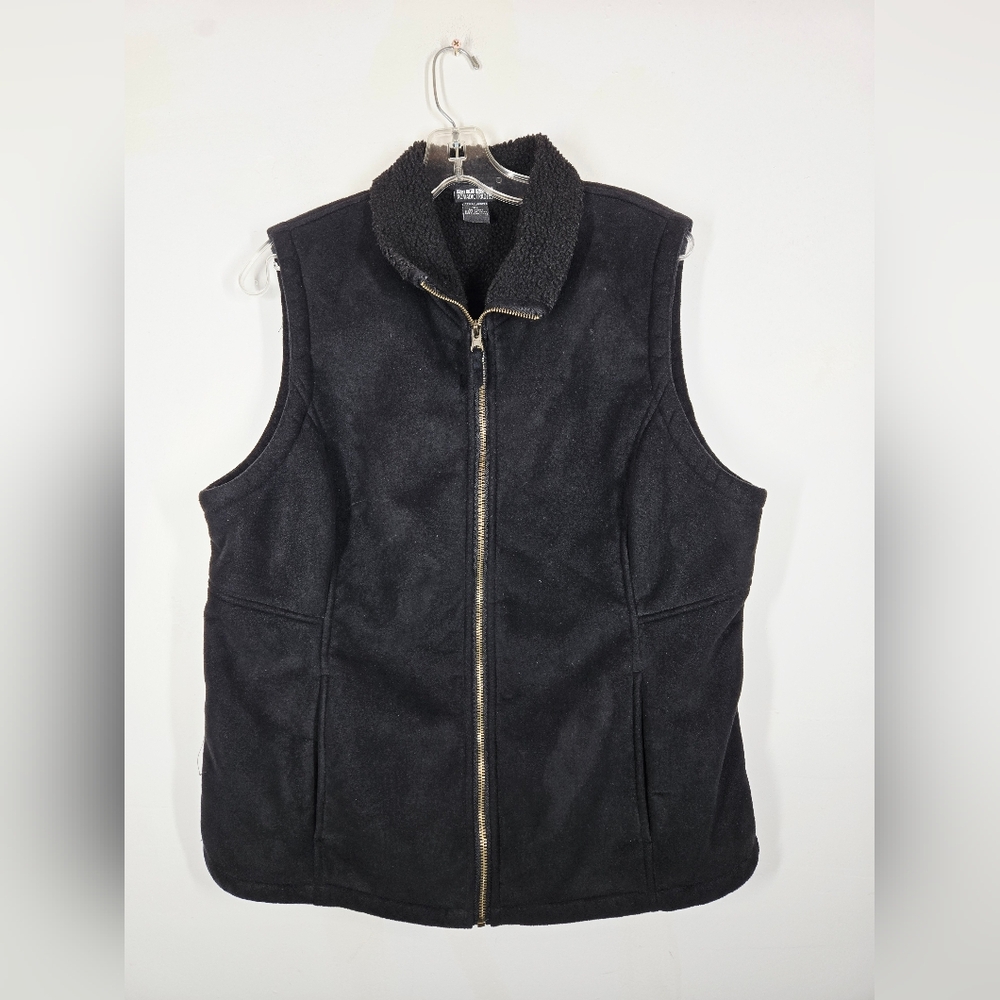 Nomadic Traders Black Zip-Up Vest, Size XL